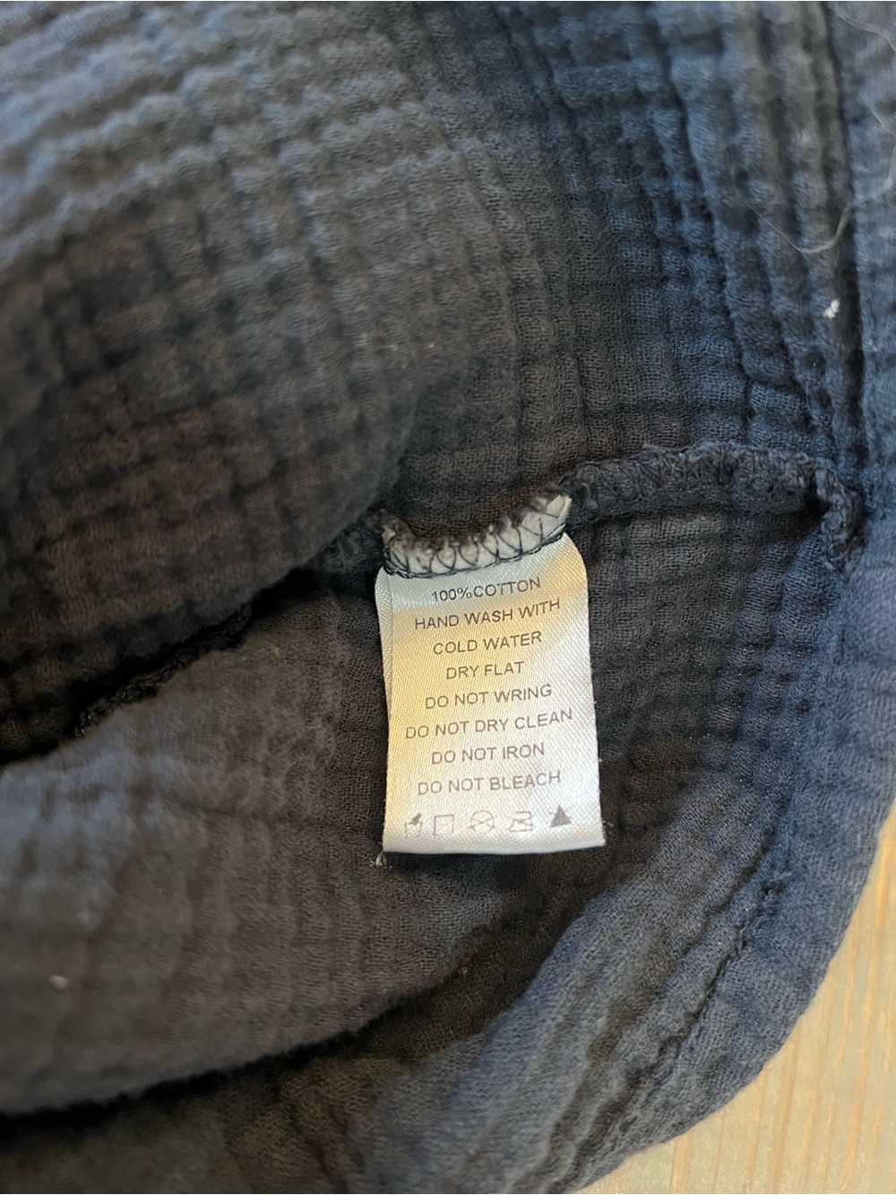 Before You Cotton Gauze Blouse Dark Gray Frayed Trim Coastal Granola Girl Sz L - Picture 6 of 9